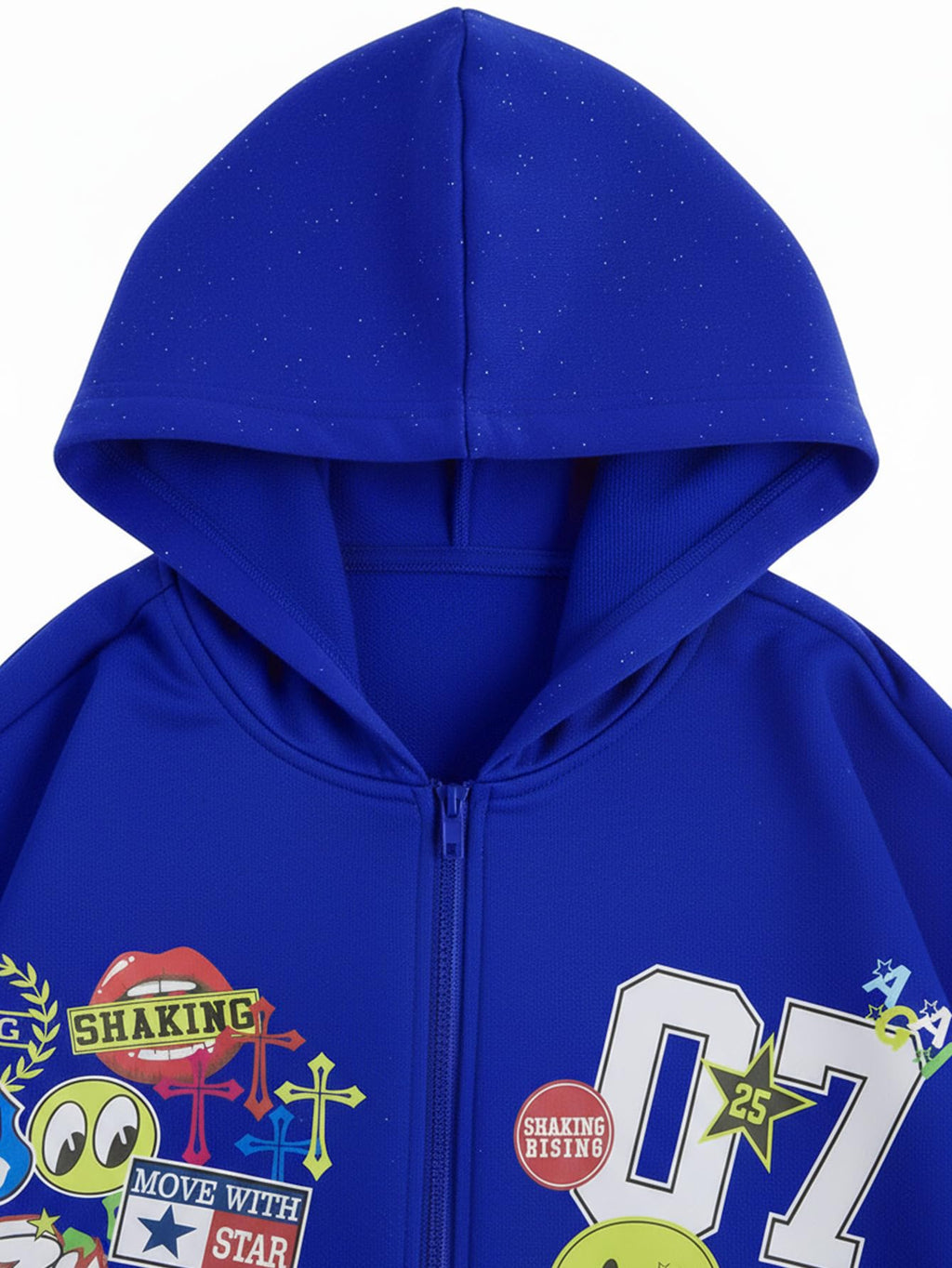 SOLY HUX Men's Graphic Oversized Hoodies Y2k Zip Up Long Sleeve Hooded Sweatshirt Jacket Streetwear
