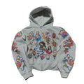 Grunge Vintage Clothes Y2k Zip Up Hoodie Streetwear Men Women Graphic Oversized Rapper Hooded Sweatshirts