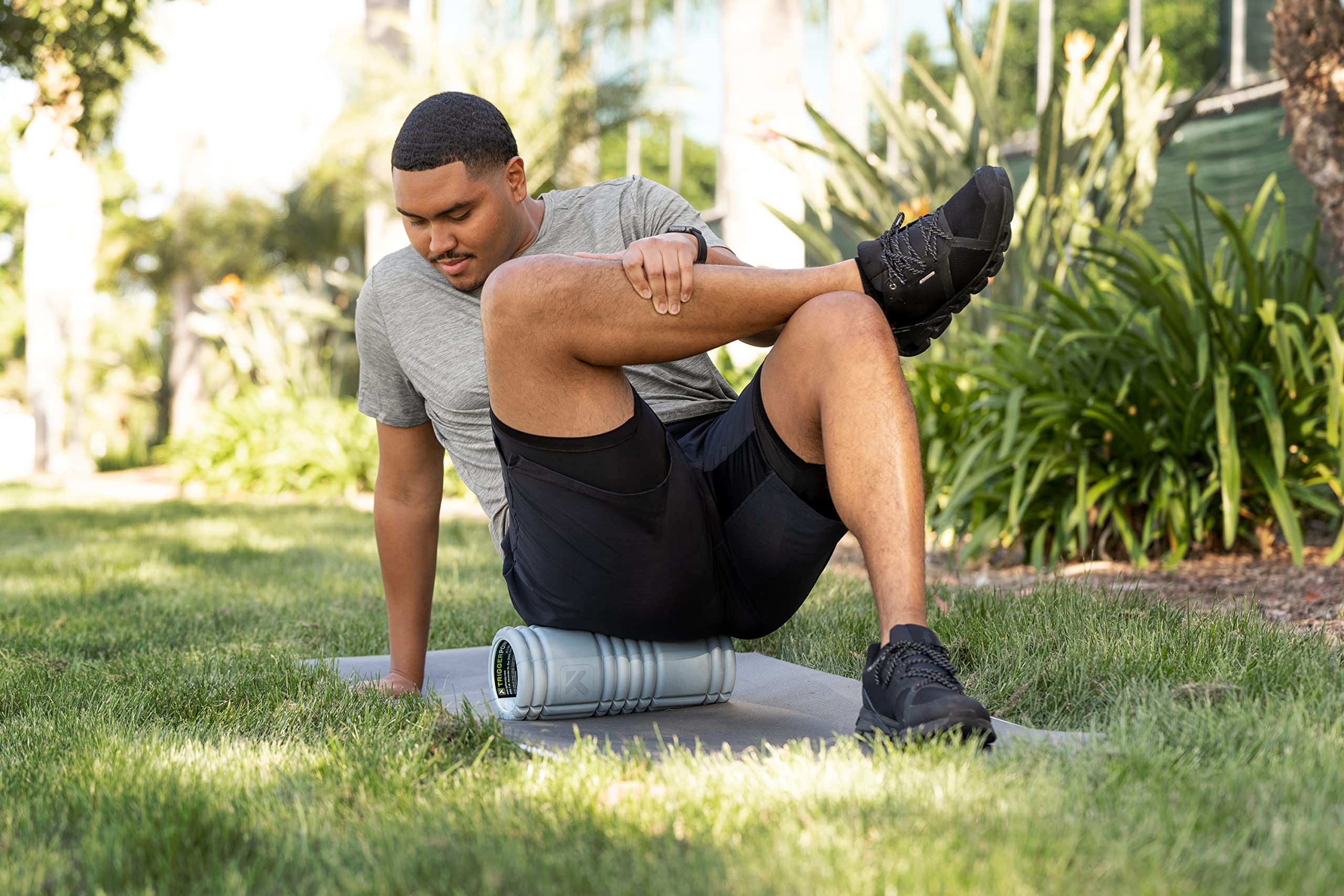 TriggerPoint Grid 1.0 Foam Roller - 13" Multi-Density Massage Roller for Deep Tissue & Muscle Recovery - Relieves Tight, Sore Muscles & Kinks, Improves Mobility & Circulation - Targets Key Body Parts
